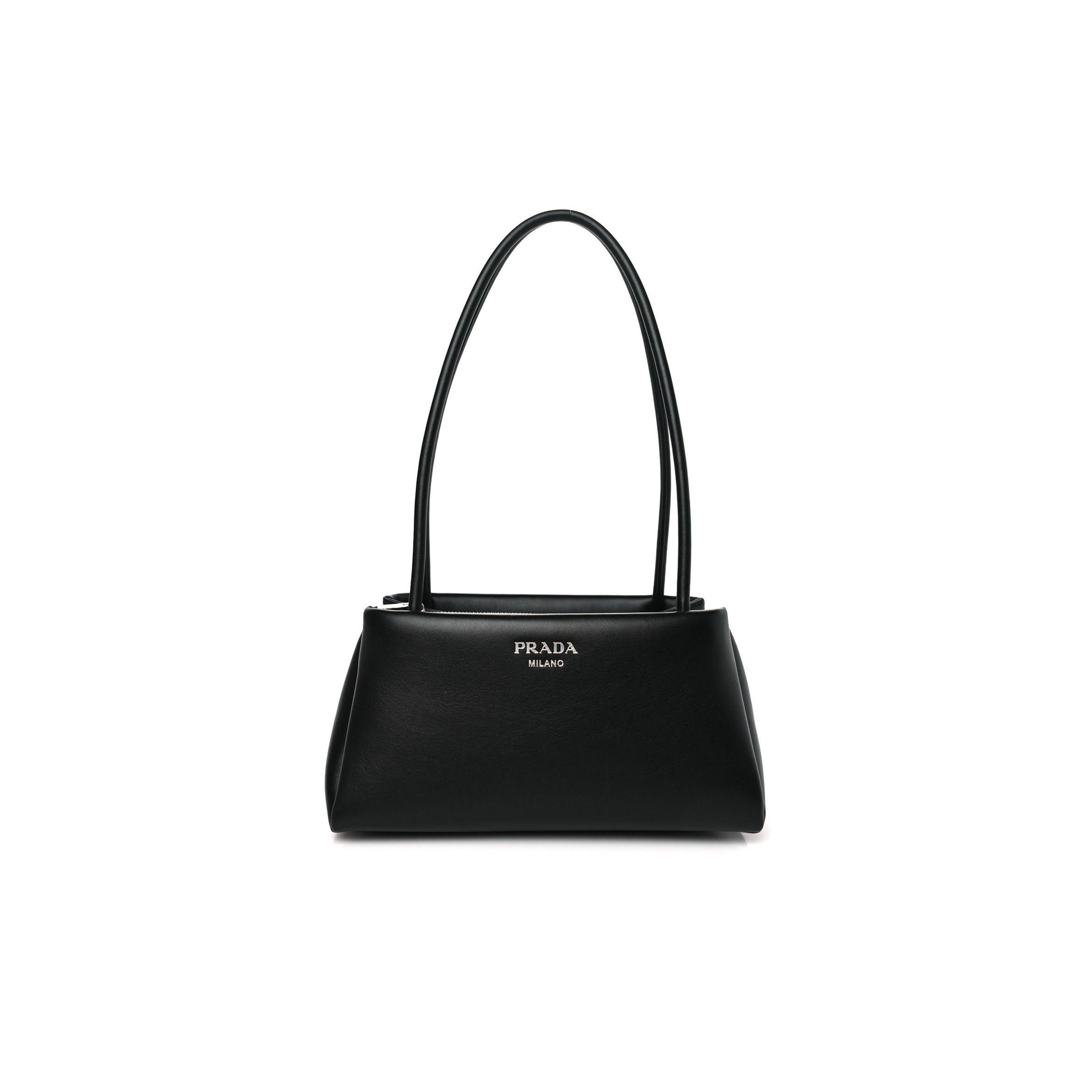 Pra*a nappa shoulder bag black 1ba368 (25*13.5*13cm)